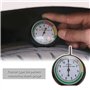 ECSiNG Jauge de Profondeur Bande Roulement de Pneu Type Cadran Professionnel Gamme d'outils de Mesure Portable 0-11mm pour Voitu