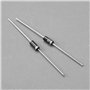 ECSiNG 100pcs 1N5819 Schottky Diodes 1A 40V Schottky Barrière Redresseur Diodes Composants Électroniques pour Panneau Solaire Ch
