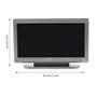 ECSiNG Mini Télévision pour Maison de Poupée Miniature TV 1:12 Échelle en Plastique Simulation TV avec Télécommande Mini Meubles
