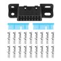 ECSiNG OBD2 Connecteur de Prise de Fil Femelle à 16 Broches Adaptateur Voiture OBDII J1962 OBD 2 Kit de Coque Prise pour Harnais