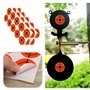ECSiNG 250pcs 5cm Autocollants de Cibles de Tir Cibles Ronds Auto-adhésifs Autocollant en Papier pour Tir à l'arc Tir Sportif, P