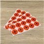 ECSiNG 250pcs 5cm Autocollants de Cibles de Tir Cibles Ronds Auto-adhésifs Autocollant en Papier pour Tir à l'arc Tir Sportif, P
