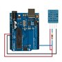 ECSiNG 5pcs Capteurs D-HT11 16x12.6x6mm Capteur d'humidité de Température D-HT11 pour Microcontrôleurs 5V 3.3V Compatible avec A