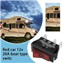 ECSiNG 2 Interrupteurs Lot de à Bascule Rouges 12 V 20 A à 3 Broches Et 2 Positions à LED Compatible avec Caravane Electrolux Do