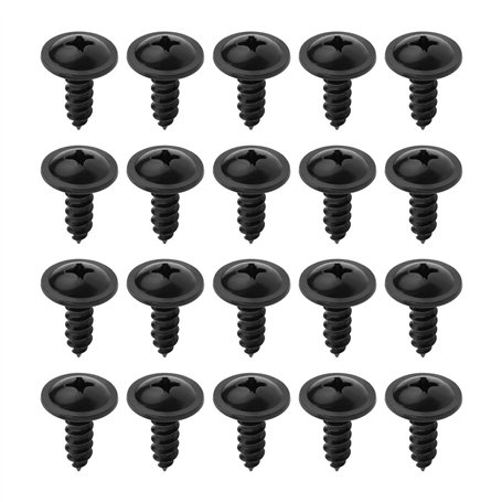 LT Easiyl 20 Pièces 24mm X 6mm Autotaraudeuses Croisées Pare-Chocs M6 Fixes Vis Garde-Boue de Carrosserie Voiture Fixation à Riv