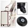 SG Store 2 Ensembles 70x24mm Roues de Bagage avec Essieux de Clé Valise Roues de Rechange Trolley Case Roues en Caoutchouc roule