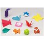 Générique Origami - Loisirs Créatifs - Papier Origami Coffret Découverte - 4 Types de Papier Origami - 40 Teintes Assorties - 25