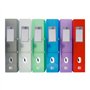 Oxford Lot de 6 classeurs à levier A4 en plastique translucide de couleurs assorties
