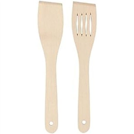 Chef Aid Ensemble de 2 Spatules en Bois