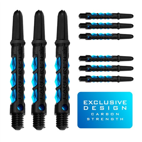 Harrows Lot de 3 jeux de tiges de fléchettes ST en carbone – 9 tiges de fléchettes au total – Disponible en 3 tailles – Composit