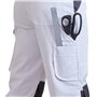 ProDec Advance Pantalon de Peintre résistant aux Taches Multi-Poches pour Femme Blanc 38
