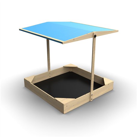 TP Toys Bac à Sable avec Auvent - Jeux d'Extérieur pour Enfants - Jouets de Plein Air pour Jardin - 100 x 100 x 115 CM - avec Bâ