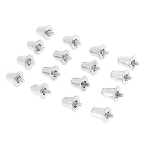 Gilbert - Crampon alu 18/21mm - Crampons Football Aluminium - Argent métalisé - Taille Unique