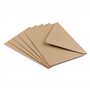 DJP Lot de 100 enveloppes kraft marron naturel C6 114 x 162 mm