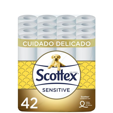 Scottex Sensitive Papier hygiénique – 42 rouleaux
