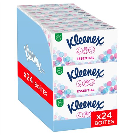Mouchoirs Kleenex® Essential Boîte x72 (x24)