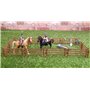 Toyland® - Ensemble de Jeu avec clôture pour Chevaux et sauts - Jouets équestres