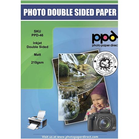 PPD 100 X A3 Papier Photo Double Face Mat 210g