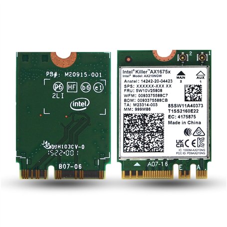 Intel NIC WI-FI 6E AX210 1675 2x2 NovPro Vert AX210.NGWG.NVX