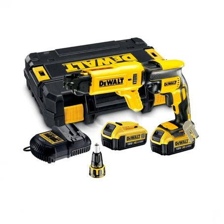 DEWALT DCF620M2K-QW - Atornillador Panel yeso sin escobillas XR 18V Li-Ion 4Ah