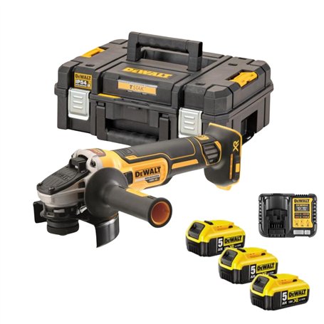 Meuleuse d'angle DEWALT DCG405P3 125 mm 18 V (3 x 5ah)