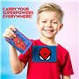 Marvel Portefeuille Spiderman pour garçons et filles avec porte-cartes à trois volets, fente pour carte d'identité avec fermetur