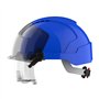 JSP EVO® VISTAlensTM Casque de sécurité avec lunettes de sécurité intégrées Bleu/fumé (AMB170-007-F00)