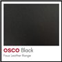 Osco Porte-lettres en similicuir - noir