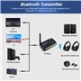 Émetteur Audio Bluetooth 5.0 2 en 1 pour TV PC Casque HiFi Haut-Parleur August MR280 Adaptateur avec Bypass Faible Latence Multi