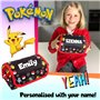 Pokémon - Trousse à crayons personnalisée pour enfants - Rouge et durable, Rouge