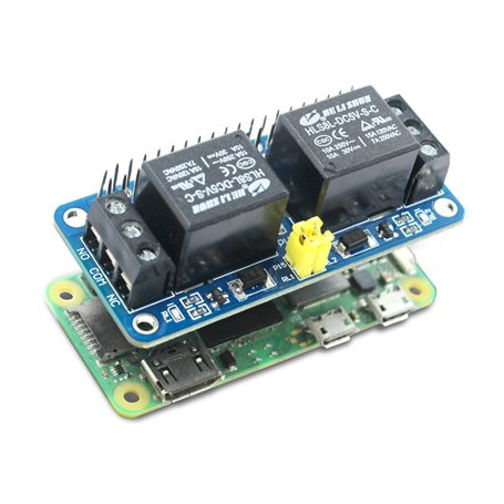 Makergenix Relais Zéro Relais 2 Canaux 5V Bouclier pour Raspberry Pi