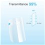 Lot de 5 visières de protection intégrale avec lunettes transparentes résistantes pour éviter la salive, les fumées d'huile, les