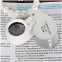 TRIXES Set de 3 loupes de bijoutier lentilles 30, 40, Double 30/60 avec éclairage LED loupe eclairante