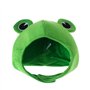 TRIXES Chapeau Grenouille avec Grands Yeux Fantaisie - Costume Fantaisie - Bandeau Crochet et Boucle en Peluche - Accessoires de