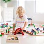 Kurtzy Train Magnétique avec Boîte de Rangement (Lot de 12) - Train en Bois Enfant pour Garçons et Filles de 3 Ans et Plus - Wag
