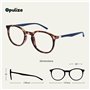 OPULIZE Met Lunettes de Lecture Anti-Lumière Bleue Pack de 3 Montures Rondes et Minces Charnières à Ressort Améliore le Sommeil
