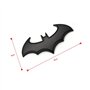 SKS Distribution® Emblème 3D Noir en Acier Inoxydable Chauve-Souris Batman pour Voiture.