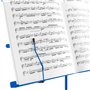 Mad About MA-MS04 Stand de musique pliable - Support de partitions portable et facile à plier avec sac de transport - Bleu