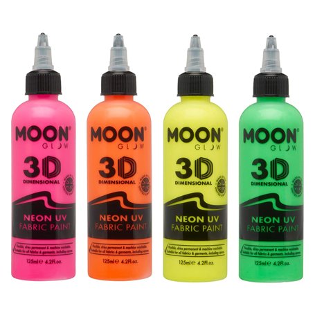 Moon Glow Neon UV Peinture pour tissu – Peinture pour tissu pour vêtements