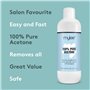 Mylee Kit Dissolvant Pour Vernis à Ongles Gel – Acétone pur 300 ml + 100 Lingettes Non Pelucheuses + 10 pinces à ongles – Tampon