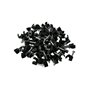 Lot de 100 clips de câble ronds noirs avec clous de fixation, type K (5 mm)