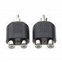 Keple Adaptateur séparateur phono RCA mâle vers 2 prises RCA, 2 pièces