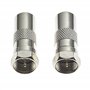 Adaptateur TV mâle vers Type F mâle - Adaptateur TV coaxial Femelle convertisseur câble coaxial connecteur RF mâle RCA Femelle d