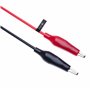 Crocodile Des Clips Électrique Isolé Câble Multimètre Tester Pistes Alligator Agrafe Pinces Double Terminé Testeur de Tension (0