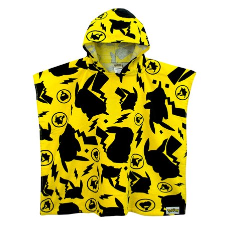 Pokémon Serviette pour garçons ou Filles | Poncho de Bain à Capuche Pikachu pour Enfants | Serviettes de Piscine