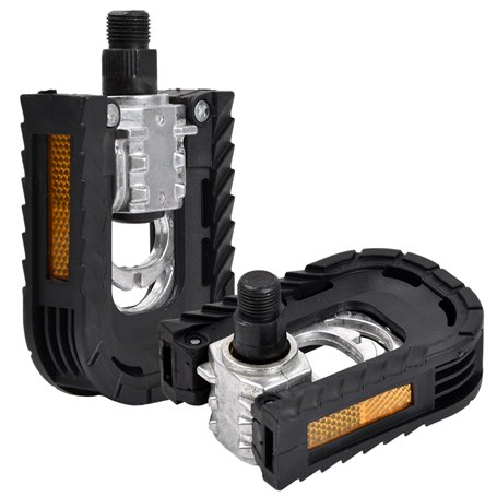 Pédales de Vélo avec Réflecteurs et Antirouille