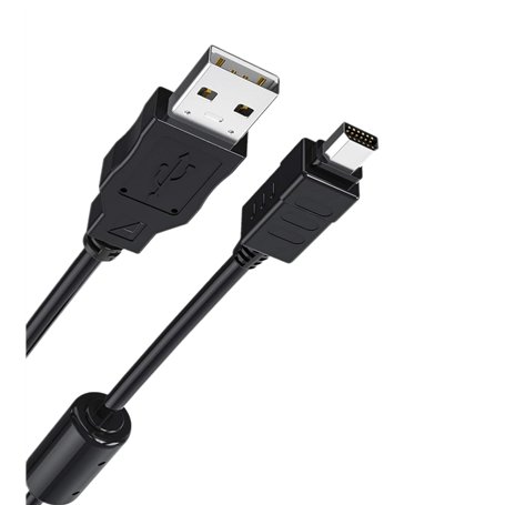 Câble de Transfert de Données USB 150cm Câble de Chargement USB compatible avec Appareils Photo Olympus CB-USB5 CB-USB6 CB-USB8