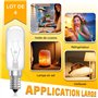 Bonlux Ampoule Hotte Aspirante 28W, Lampe pour Hotte de Cuisine E14, Blanc Chaud 2700K, pour Frigo, Lampe Cristal de Sel Himalay