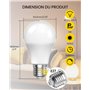 Ampoule E27 LED avec Telecommande, ampoules led 9W(équivalent 60W) Ampoule LED E27 Dimmable 3000K-6000K, Ampoule Télécommande av