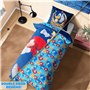 SONIC THE HEDGEHOG Housse de Couette et Taie d'oreiller Garçon, 1 Set de Linge de Lit pour Enfant et Ado
